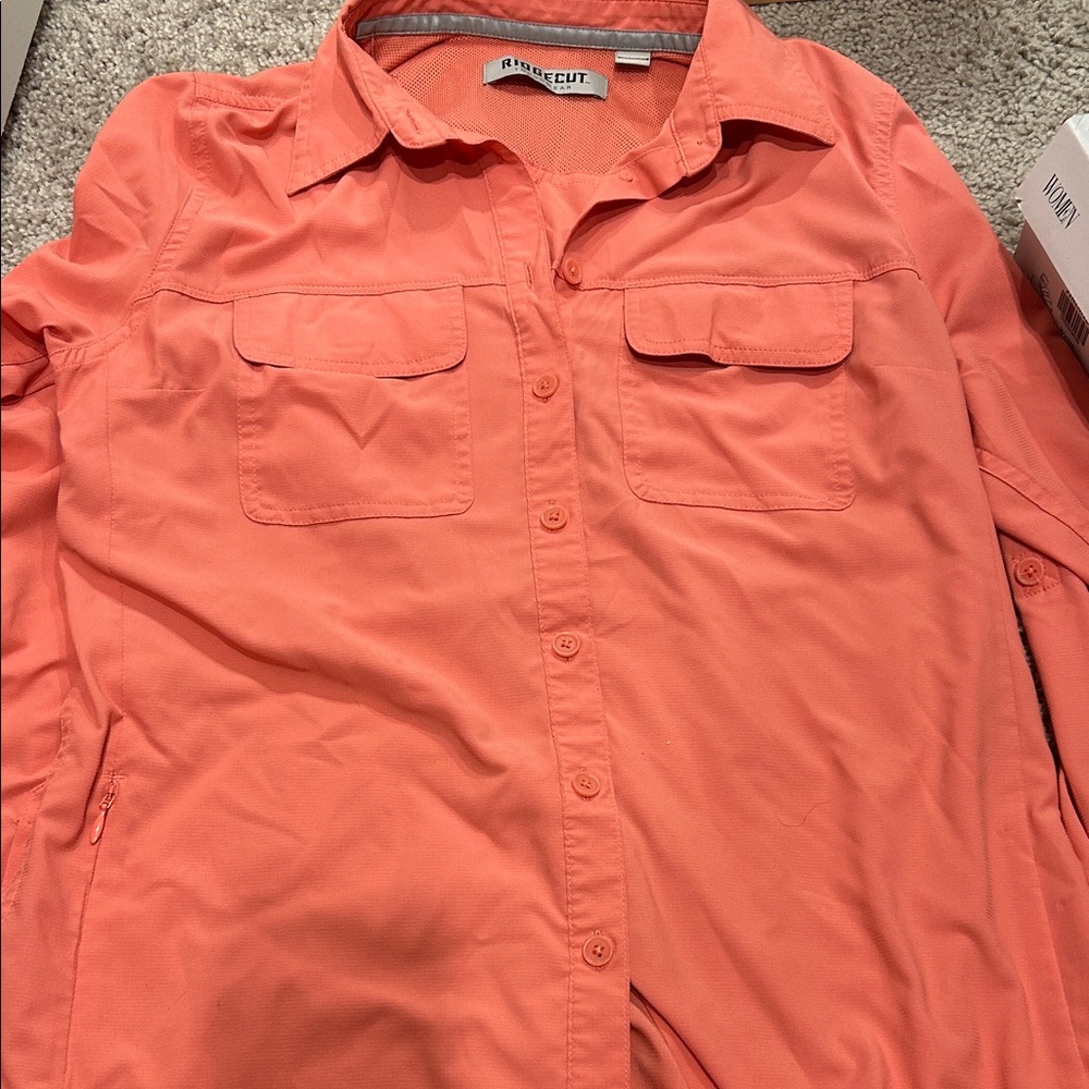 Redcut Women's Coral Button-Down Shirt